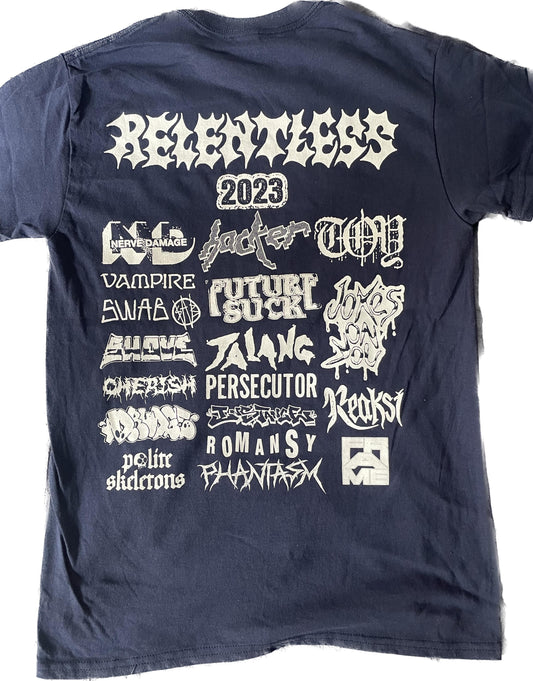 Relentless Fest 2023, Navy T-shirt
